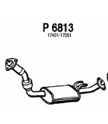 FENNO STEEL - P6813 - Глушитель средний TOYOTA LAND CRUISER 80 4.2 D 90-97